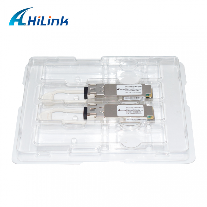 Bộ thu phát quang 100G ZR QSFP28 DCO 120KM C-Band Tunable Digital Coherent Optics DOM LC 1