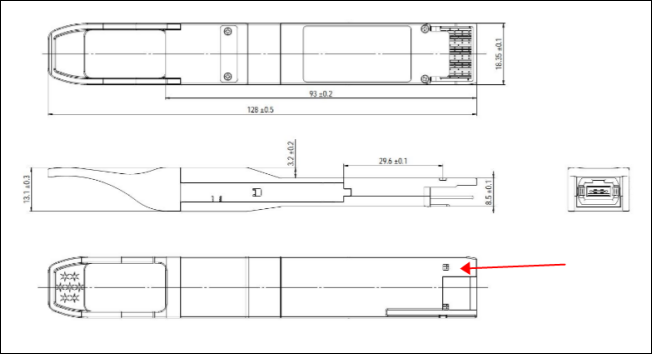 Bộ thu phát quang 10KM 1310nm MPO16 APC 8 độ DOM 200G QSFP DD LR8 PSM8 Khoảng cách bước sóng 2