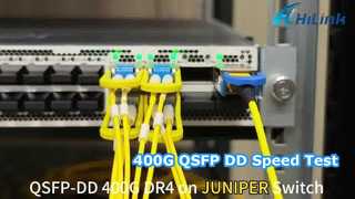 400G QSFPDD DR4 1310nm 500M trên Juniper Swirch