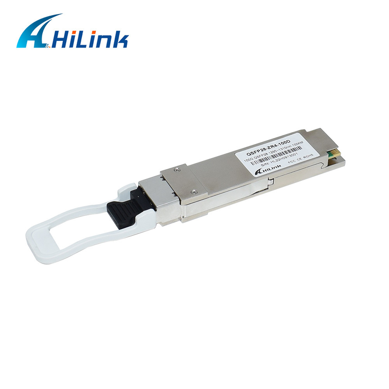 Mô-đun thu phát quang QSFP28 100G ZR4 ZR4+ 100km 1310nm SMF Duplex LC QSFP Gbic DOM