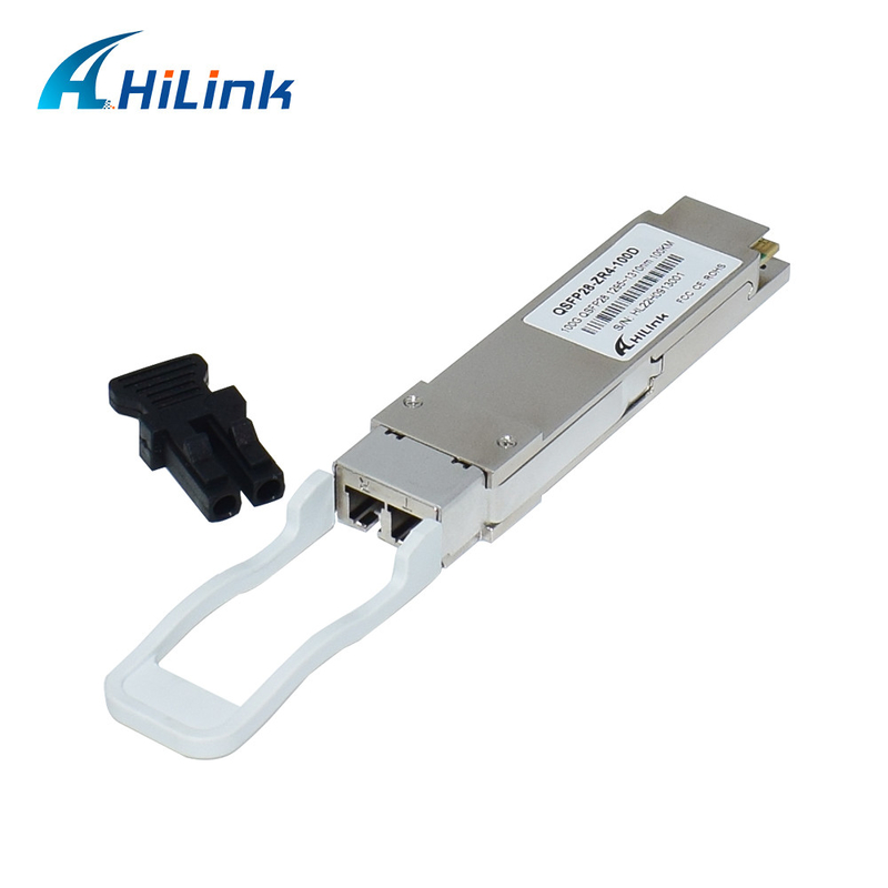 Mô-đun thu phát quang QSFP28 100G ZR4 ZR4+ 100km 1310nm SMF Duplex LC QSFP Gbic DOM