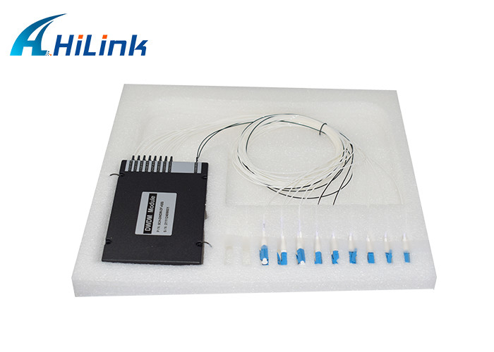 Thiết bị 8CH WDM 100GHZ DWDM MUX Demux Dual Fiber Duplex LC UPC C Band Hộp ABS