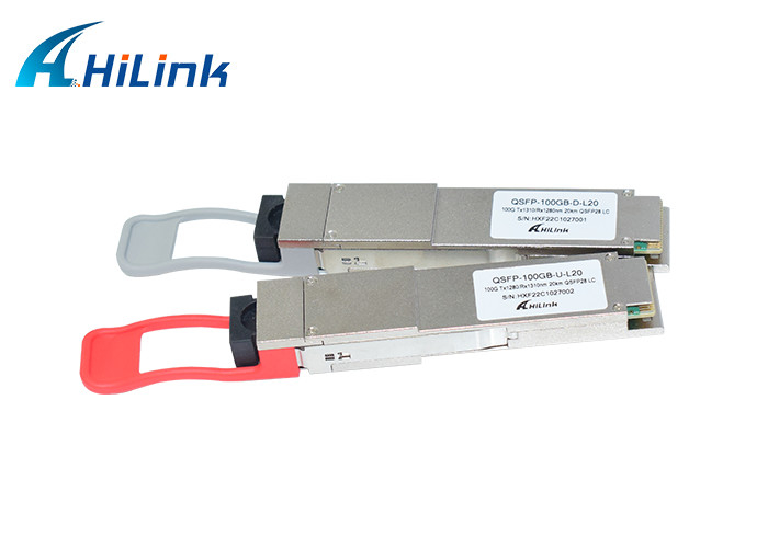 100GBASE - Mô-đun thu phát quang BX20 QSFP28 LAN WDM 1280nm 1310nm 20km LC Simplex Thu phát