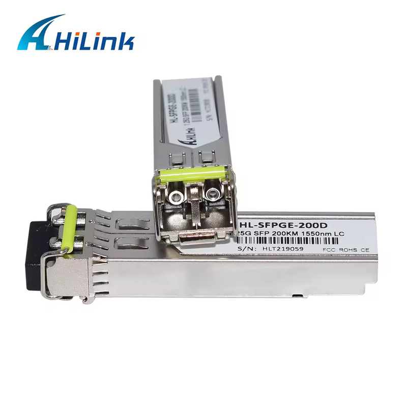 1000BASE 200KM GLC-ZX-SM-200 1.25G 1550nm 200KM SMF SFP Transceiver Bộ kết nối LC kép