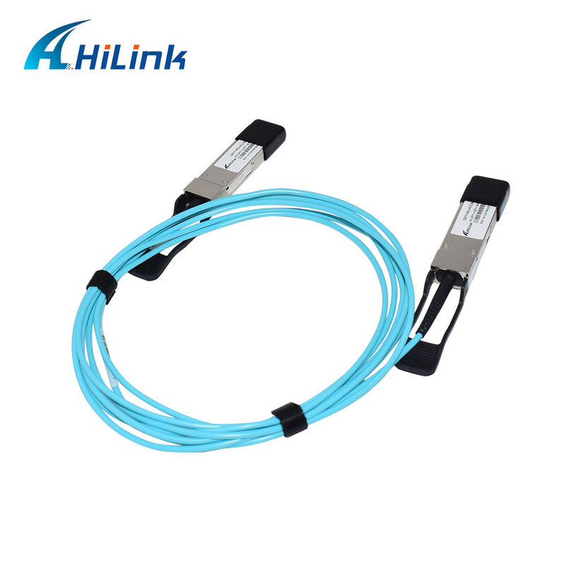 Cáp quang hoạt động 40G QSFP + đến QSFP + AOC 20M OM3 Cáp mô-đun phát quang