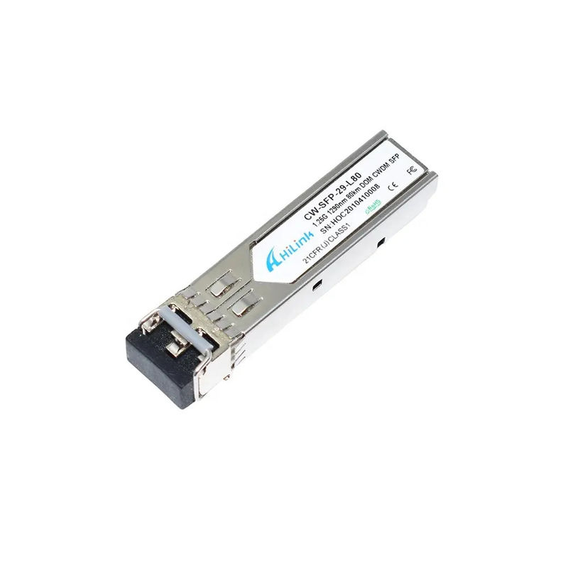 1000BASE-ZX Duplex LC 1.25G 1290nm 80km DOM CWDM SFP Mô-đun thu đơn chế độ