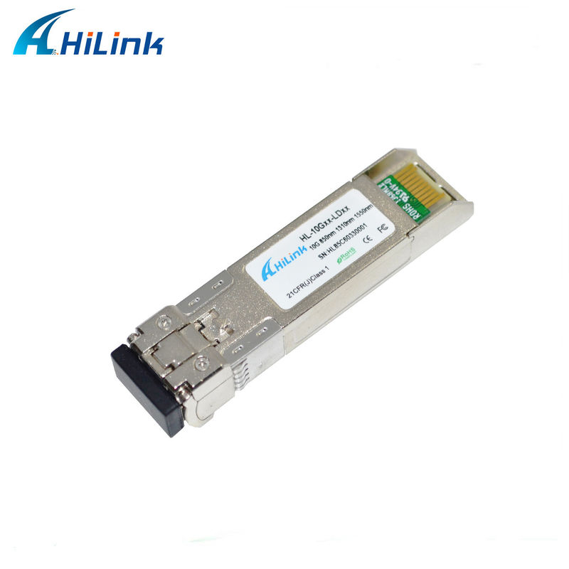 SFP + 10Gig Ethernet Module 10G SR 850nm 300M LC Duplex DDM Fiber Optic Transceiver cho mạng 4G chức năng WDM cho FTTH SFP-10G-SR