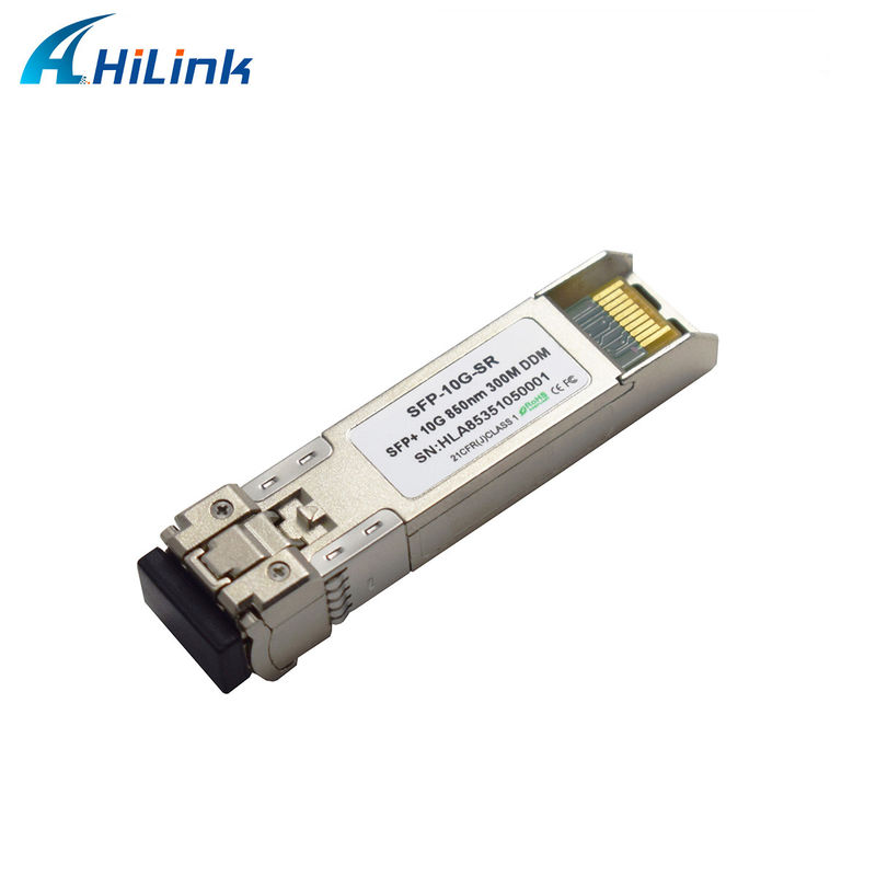 SFP + 10Gig Ethernet Module 10G SR 850nm 300M LC Duplex DDM Fiber Optic Transceiver cho mạng 4G chức năng WDM cho FTTH SFP-10G-SR