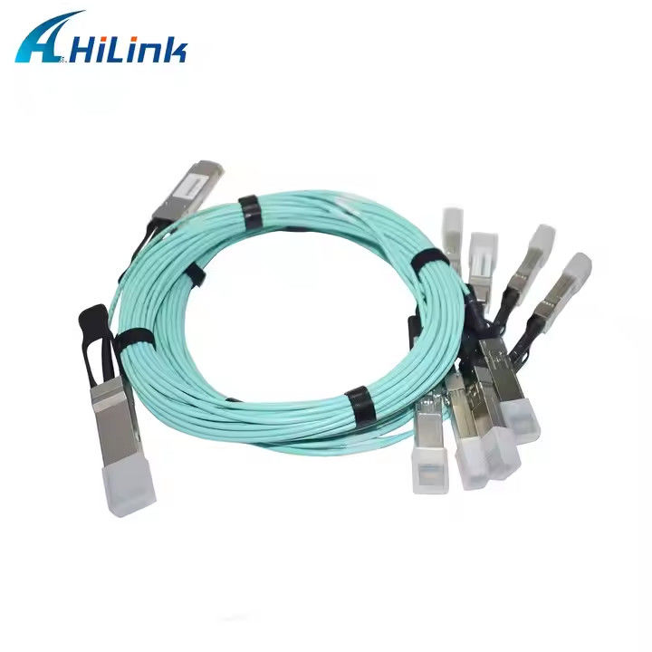 Cáp AOC 40G QSFP + 4XSFP MMF 1M-5M QSFP đến 4-SFP + Cáp quang hoạt động