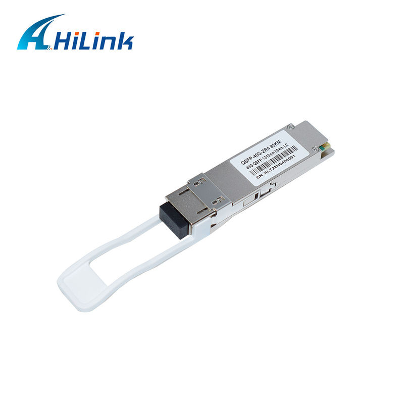 40G Đơn vị chuyển phát QSFP cơ sở EML APD LWDM 1295-1304NM Năng lượng thương mại nhiệt độ Duplex LC Fiber Connector