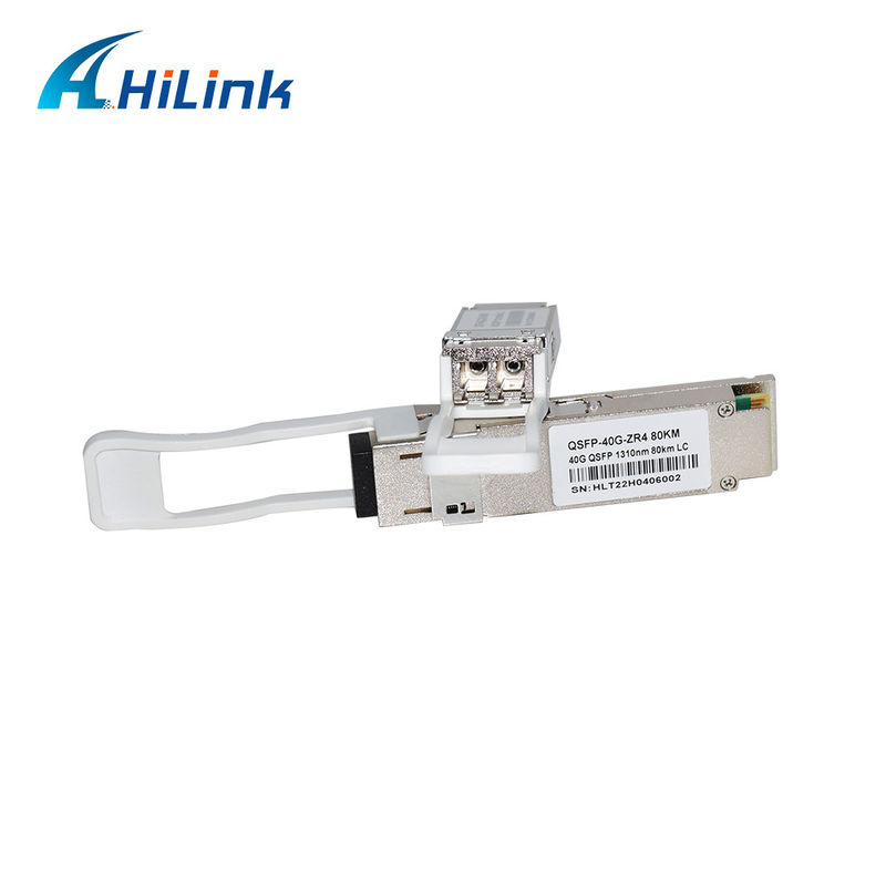 40G Đơn vị chuyển phát QSFP cơ sở EML APD LWDM 1295-1304NM Năng lượng thương mại nhiệt độ Duplex LC Fiber Connector