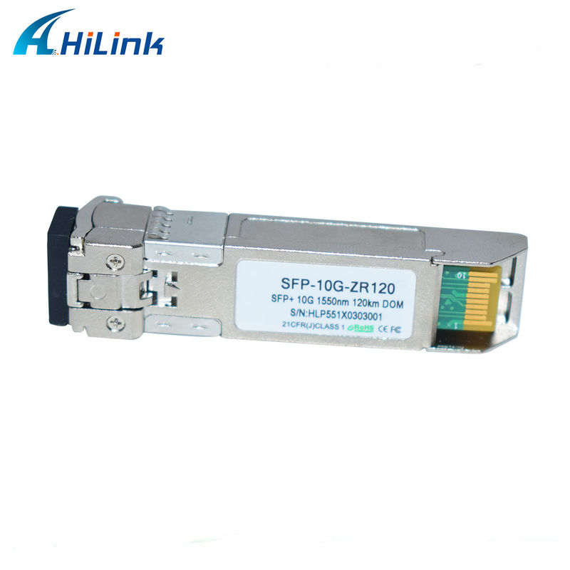 Hilink 10G cơ sở SFP + ZR 120KM 1550NM Thiết bị sợi quang Mô-đun thu quang tương thích