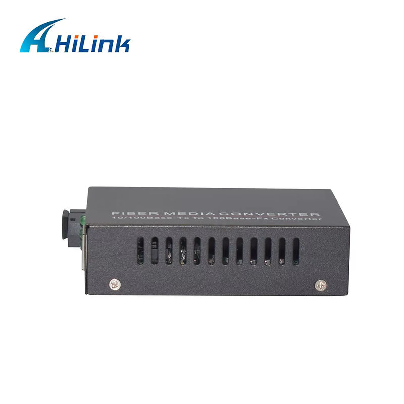 BIDI WDM Single Fiber Optic Media Converter 10/100M 1310/1550nm Thiết bị quang SFP 20km
