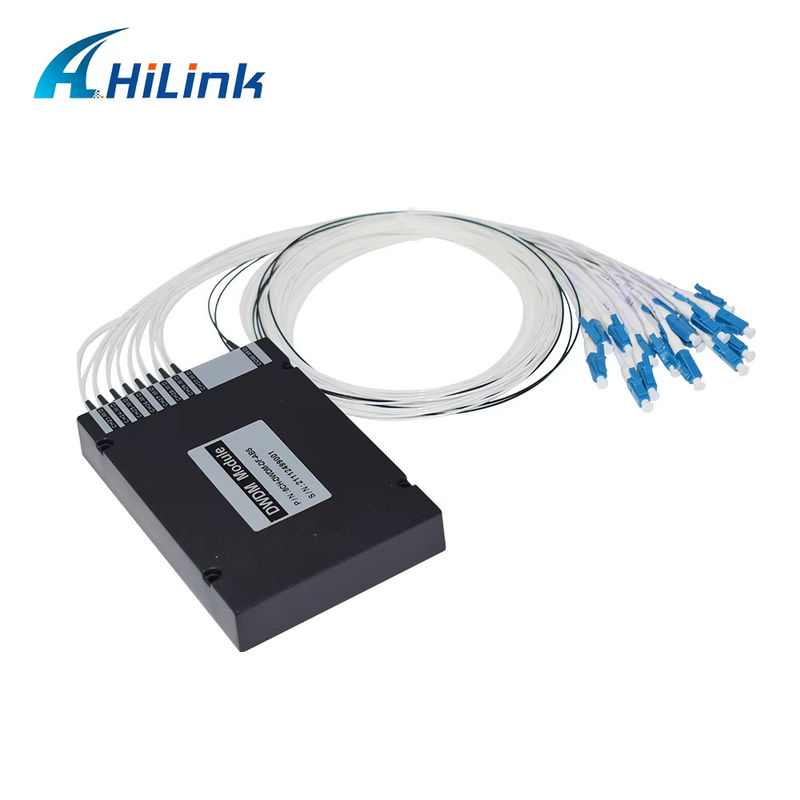 Thiết bị WDM 8CH 100GHZ DWDM MUX Demux Dual Fiber Duplex LC UPC C Band Hộp ABS