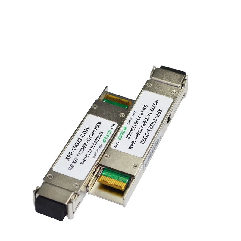 XFP Bi-Directional Transceiver Module chất lượng cao 10Gbps 20km với 1270/1330nm LC Connector cho thiết bị sợi quang
