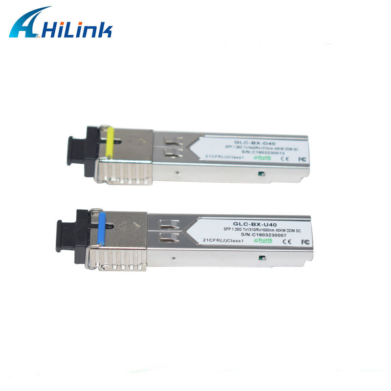 Hilink 1.25G SFP BIDI 40KM 1310/1490 ((1550nm) LC / SC Connector Fiber Optic Module