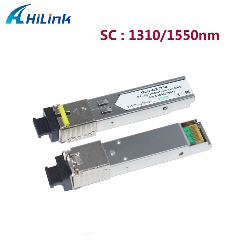 Hilink 1.25G SFP BIDI 40KM 1310/1490 ((1550nm) LC / SC Connector Fiber Optic Module