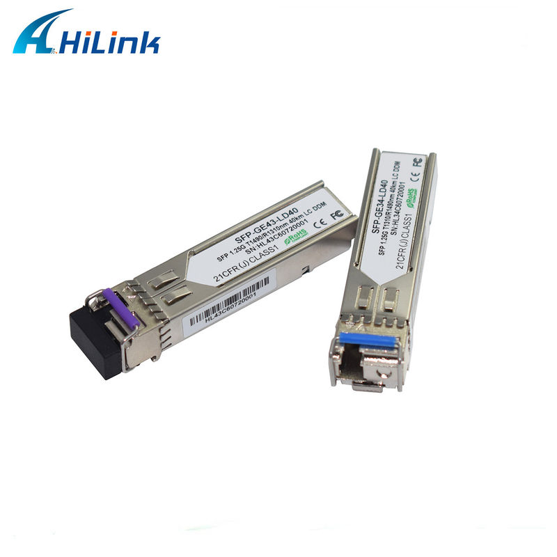 Hilink 1.25G SFP BIDI 40KM 1310/1490 ((1550nm) LC / SC Connector Fiber Optic Module