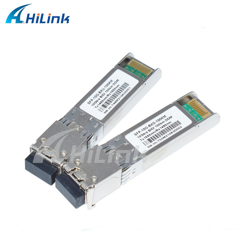 10G SFP BIDI Transceiver Module 3- 100KM Reach 1490/1550NM EML APD cho mạng lưới đường dài tốc độ