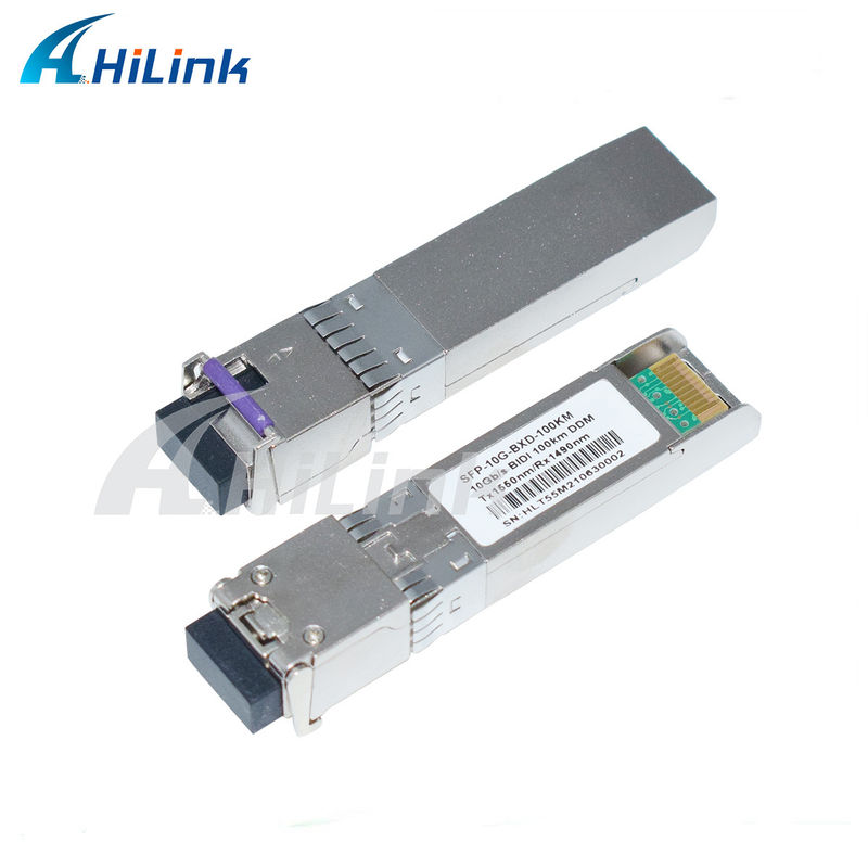 10G SFP BIDI Transceiver Module 3- 100KM Reach 1490/1550NM EML APD cho mạng lưới đường dài tốc độ