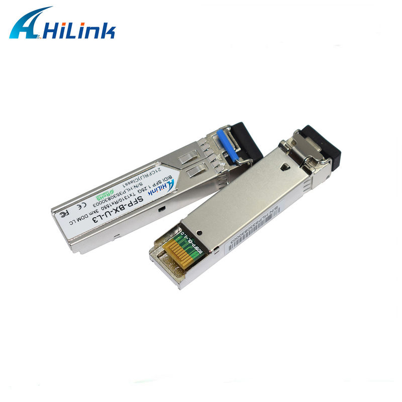 Bộ thu phát SFP BIDI 1.25G 1310/1550nm 3km để truyền dữ liệu đường dài trong nhiệt độ từ 0 đến 70°C