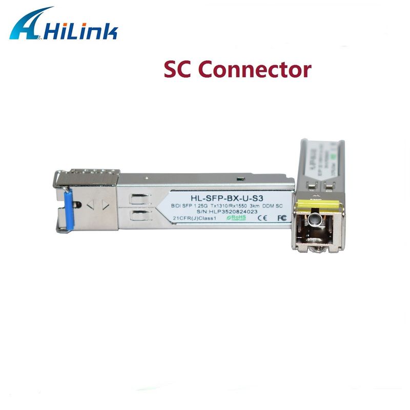 Bộ thu phát SFP BIDI 1.25G 1310/1550nm 3km để truyền dữ liệu đường dài trong nhiệt độ từ 0 đến 70°C