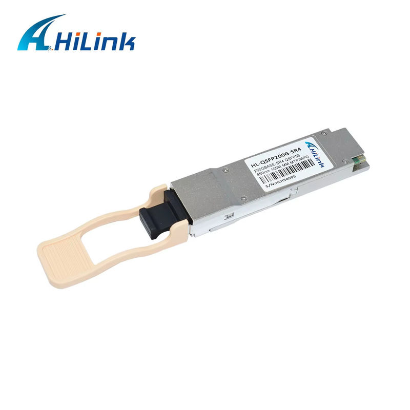 Cơ sở 200G mới có xu hướng QSFP56 SR4 850NM 100M Reach MultiMode MPO Connector Fiber Optic Module
