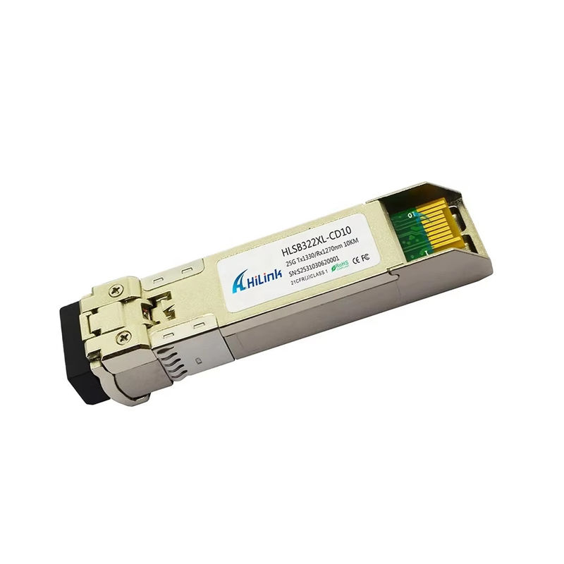 Module quang BIDI SFP28 25G Đầu nối sợi quang LC 0 đến 70C 3km/10km/40km/60km