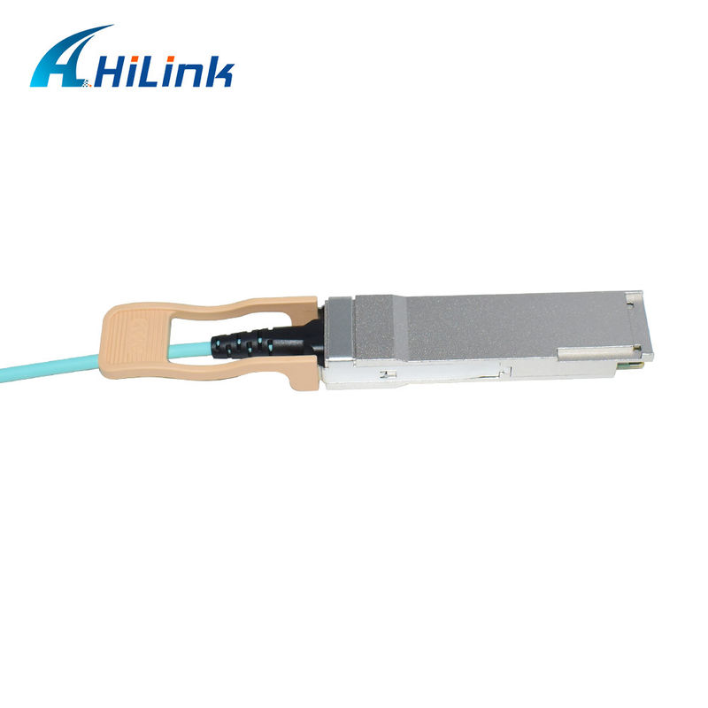 Giải pháp AOC cáp quang hoạt động 200G QSFP56 đến 2*QSFP28 2*100G được chứng nhận để truyền dữ liệu ở nhiệt độ cực cao