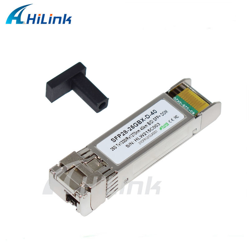 Bộ thu phát SFP28 BIDI 25Gb/s 40Km, đầu nối LC đơn, có thể cắm nóng, tuân thủ RoHS