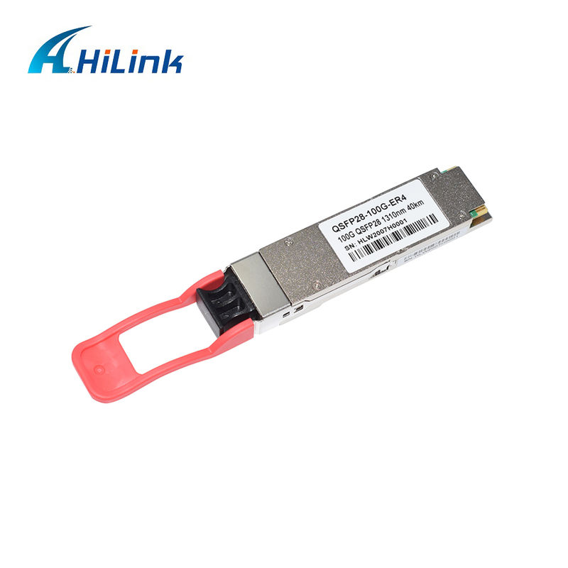 100Gb/s QSFP28 ER4 Optical Transceiver Module 40KM Hot Pluggable Duplex LC LAN WDM APD SMF phù hợp với RoHS-6