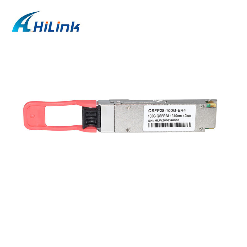 100Gb/s QSFP28 ER4 Optical Transceiver Module 40KM Hot Pluggable Duplex LC LAN WDM APD SMF phù hợp với RoHS-6