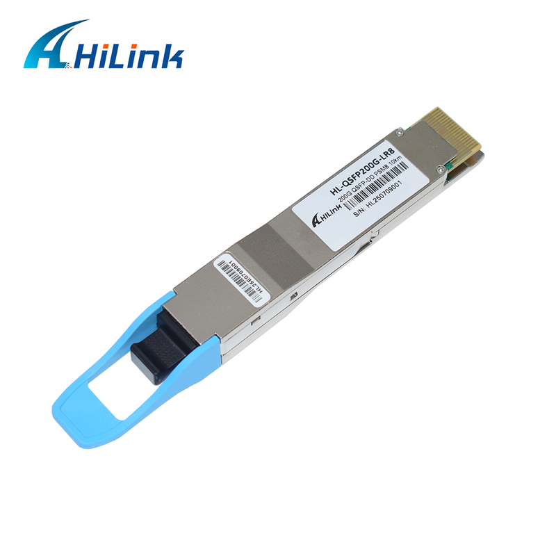Bộ thu phát quang 10KM 1310nm MPO16 APC 8 độ DOM 200G QSFP DD LR8 PSM8 Khoảng cách bước sóng
