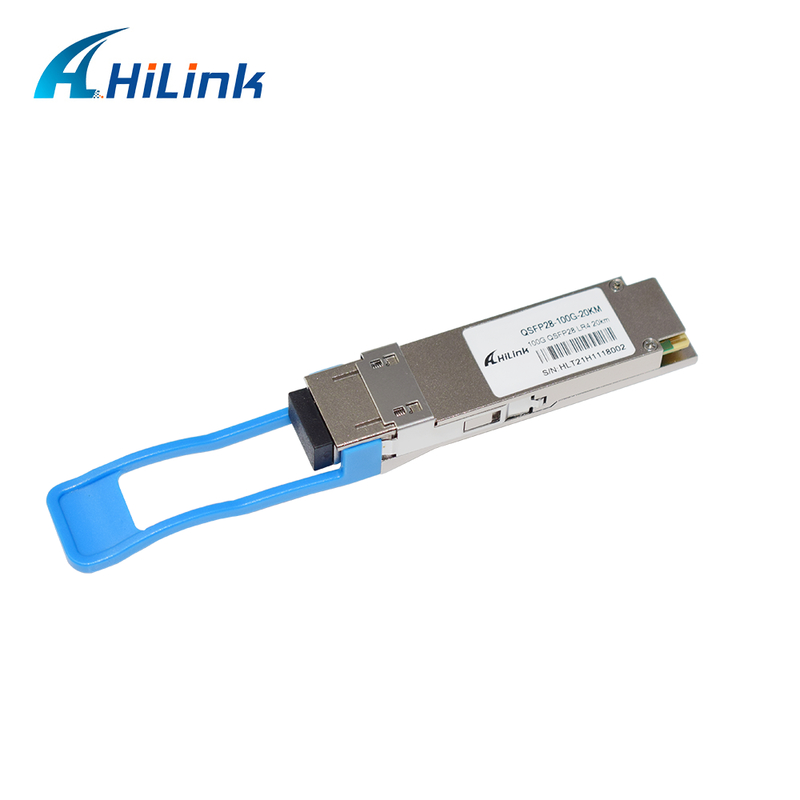Module thu phát quang QSFP28 LR4 100Gb/s 20KM, có thể cắm nóng, đầu nối LC song công, đơn mode, tuân thủ RoHS