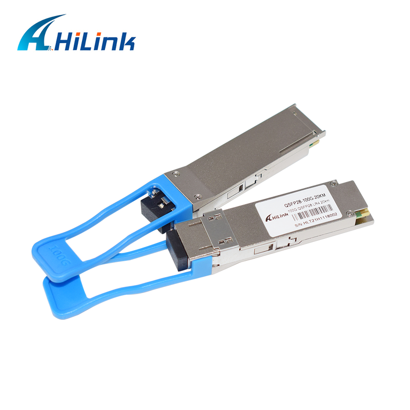 Module thu phát quang QSFP28 LR4 100Gb/s 20KM, có thể cắm nóng, đầu nối LC song công, đơn mode, tuân thủ RoHS