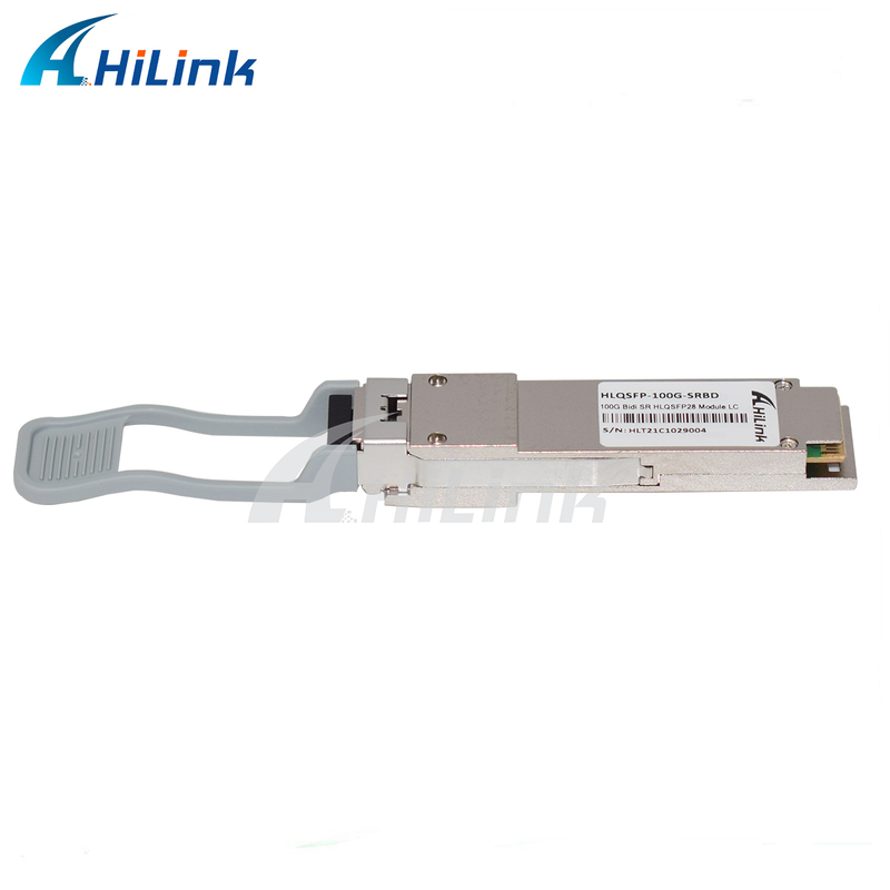 100G QSFP28 SRBD 100m Bi-Di Duplex LC Có thể cắm nóng 850/900nm VCSEL PAM4 2x50G Đa chế độ