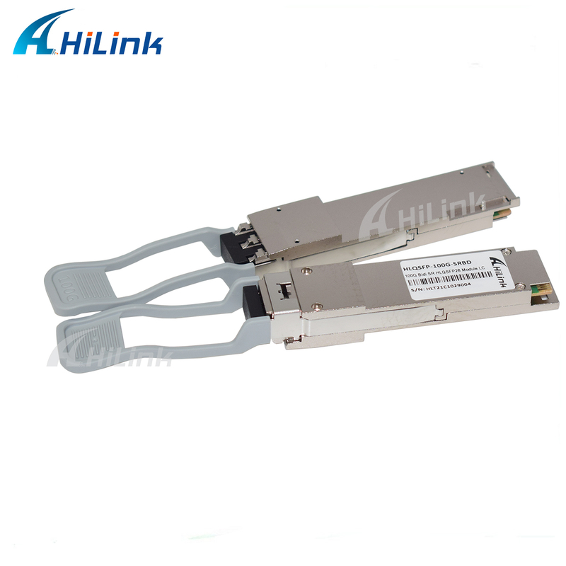 100G QSFP28 SRBD 100m Bi-Di Duplex LC Có thể cắm nóng 850/900nm VCSEL PAM4 2x50G Đa chế độ