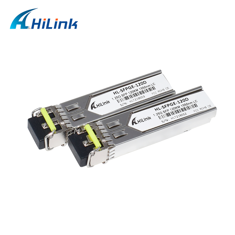 1.25Gb / s BIDI SFP Transceiver với DFB Laser và APD Receiver cho 120km truyền trong phạm vi nhiệt độ thương mại