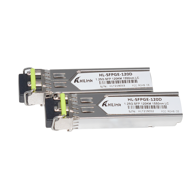 1.25Gb / s BIDI SFP Transceiver với DFB Laser và APD Receiver cho 120km truyền trong phạm vi nhiệt độ thương mại