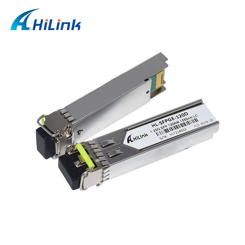 1.25Gb / s BIDI SFP Transceiver với DFB Laser và APD Receiver cho 120km truyền trong phạm vi nhiệt độ thương mại