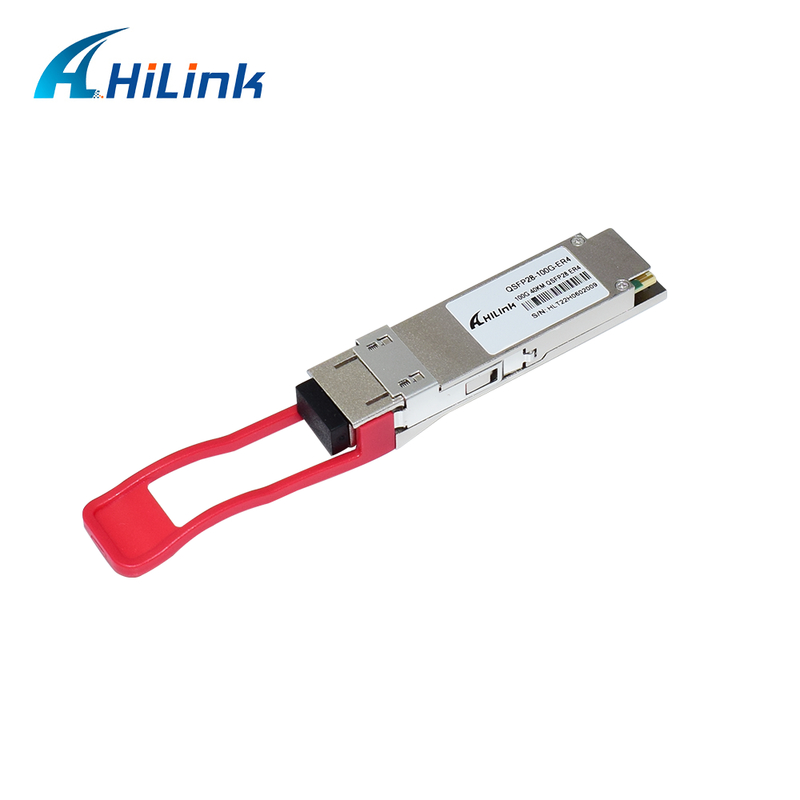 QSFP28 100G Optical Transceiver Module với phạm vi 40km, tiêu thụ điện thấp (< 4.5W) và RoHS 6/6 phù hợp với Trung tâm Dữ liệu
