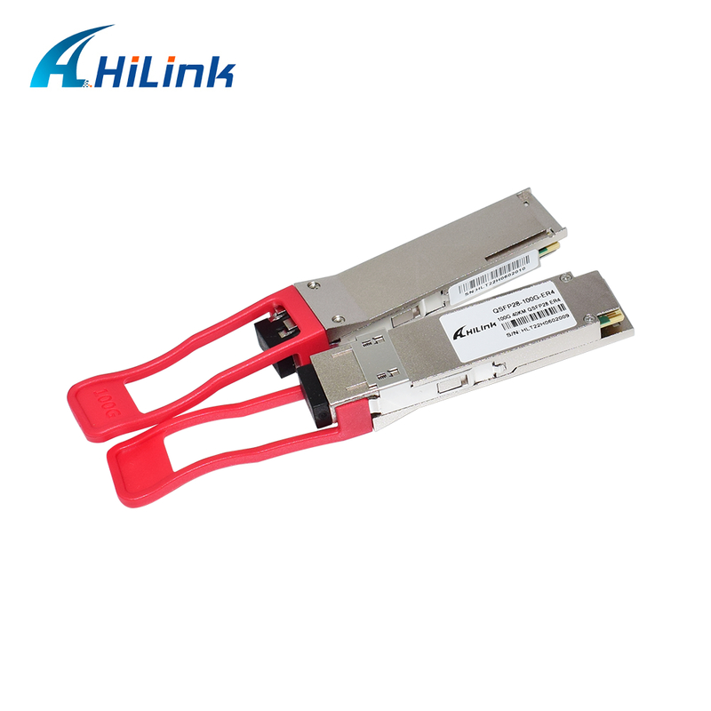 QSFP28 100G Optical Transceiver Module với phạm vi 40km, tiêu thụ điện thấp (< 4.5W) và RoHS 6/6 phù hợp với Trung tâm Dữ liệu