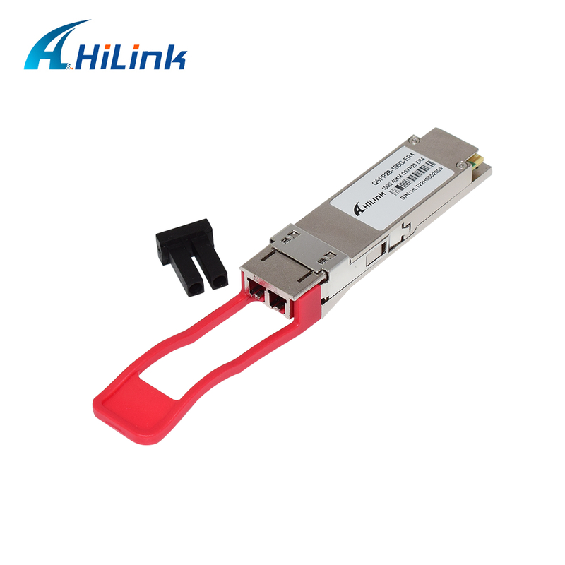 QSFP28 100G Optical Transceiver Module với phạm vi 40km, tiêu thụ điện thấp (< 4.5W) và RoHS 6/6 phù hợp với Trung tâm Dữ liệu