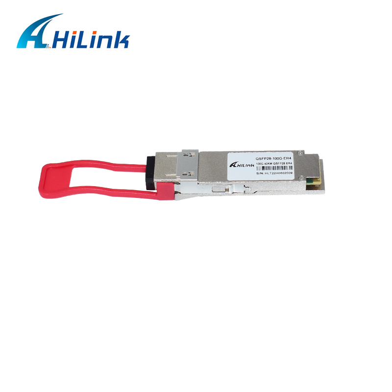 QSFP28 100G Optical Transceiver Module với phạm vi 40km, tiêu thụ điện thấp (< 4.5W) và RoHS 6/6 phù hợp với Trung tâm Dữ liệu