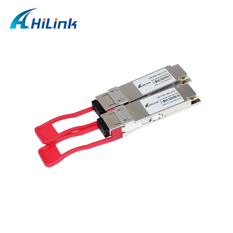 QSFP28 100G Optical Transceiver Module với phạm vi 40km, tiêu thụ điện thấp (< 4.5W) và RoHS 6/6 phù hợp với Trung tâm Dữ liệu