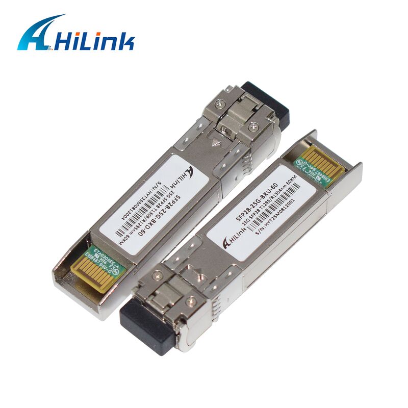 25Gb/s 60km SFP28 BIDI Transceiver với bước sóng 1295/1309nm cho Truyền thông quang sợi hai chiều tốc độ cao