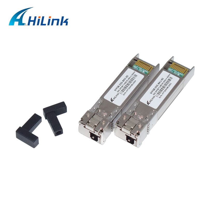 25Gb/s 60km SFP28 BIDI Transceiver với bước sóng 1295/1309nm cho Truyền thông quang sợi hai chiều tốc độ cao