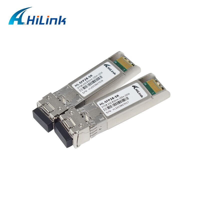 Hilink 25G SFP28 Optical Transceiver với khoảng cách 100M 3 năm bảo hành và CE RoHs được chứng nhận
