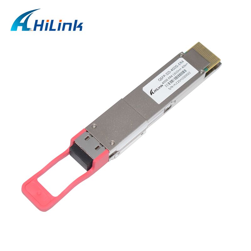 Mô-đun thu phát quang Hilink 400G QSFP-DD ER4 với truyền dẫn 40km và độ nhạy OMA <-14dBm Tuân thủ RoHS
