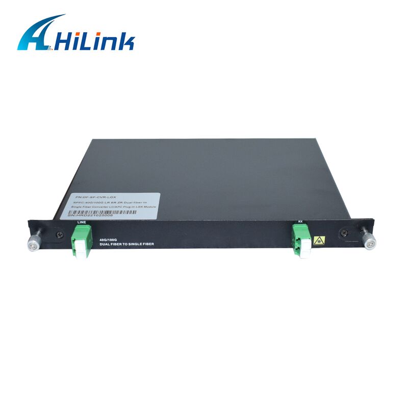 Bộ chuyển đổi sợi quang kép sang sợi quang đơn 1U Rack DF-SF-CVR-LGX QSFP QSFP28 40 100G 80KM